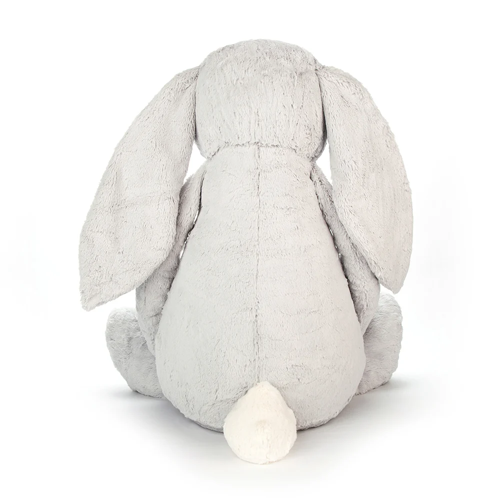 Lapin Bashful Jellycat Argent (Gris) Géant (Très très grand) 108 cm