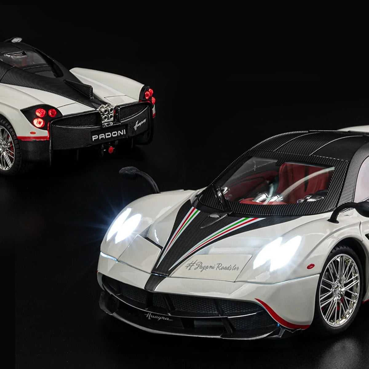 1:18 Pagani Huayra Diecast Model Car with Lights