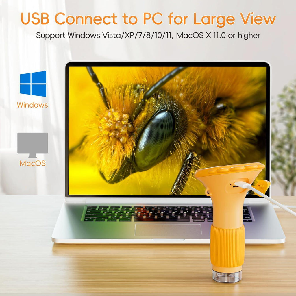 1000X Digital Microscope for Kids with Screen