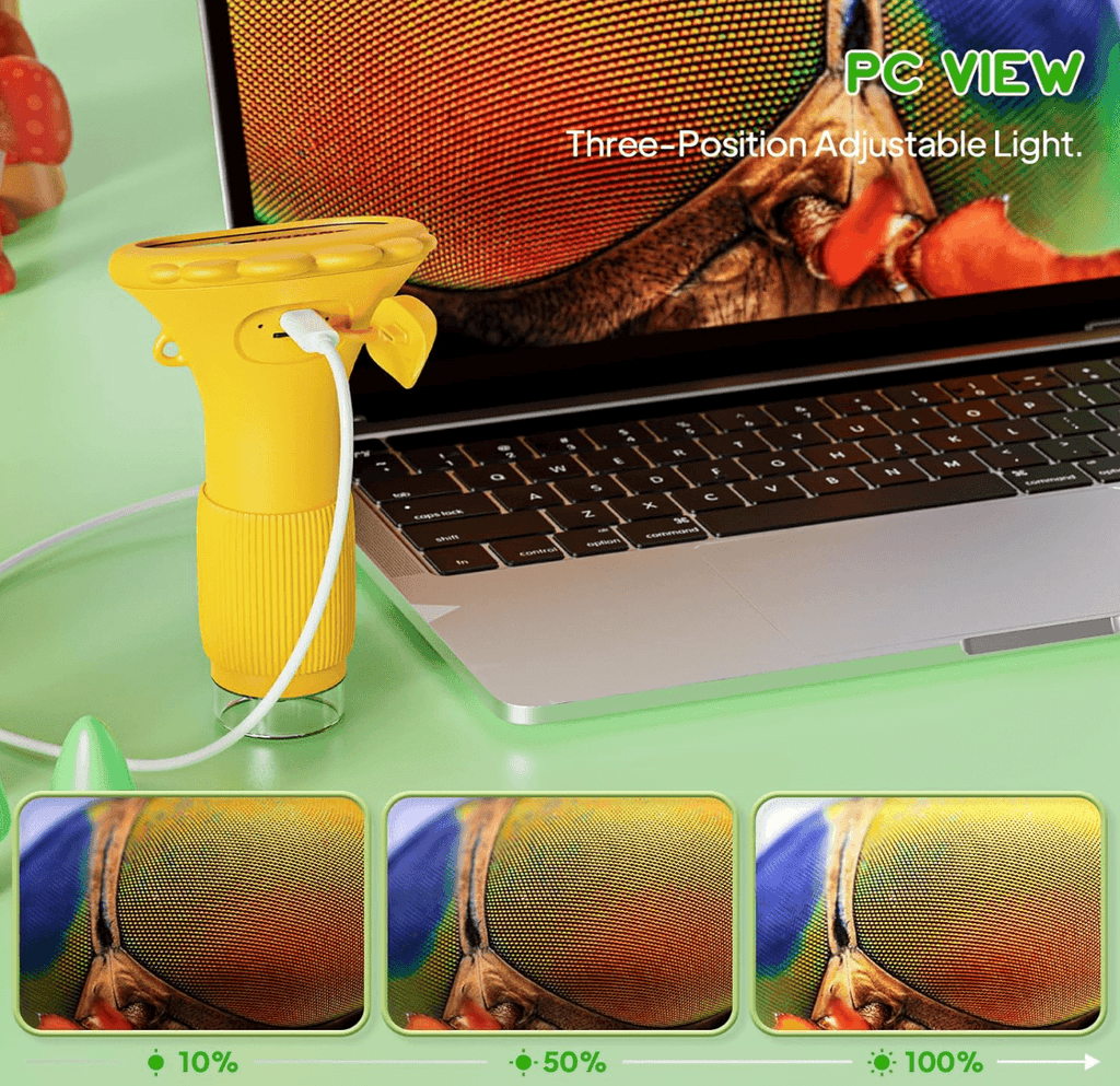 1000X Digital Microscope for Kids with Screen