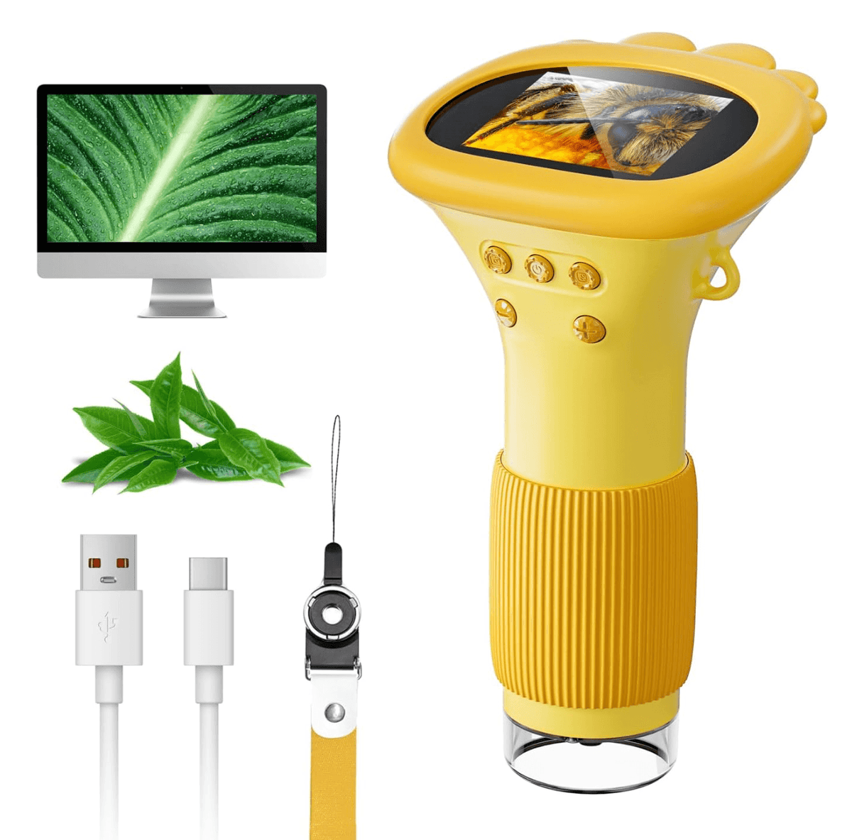 1000X Digital Microscope for Kids with Screen