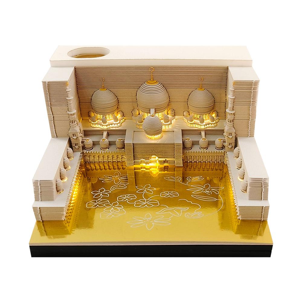 3D Art Memo Pad & LED Desk Calendar