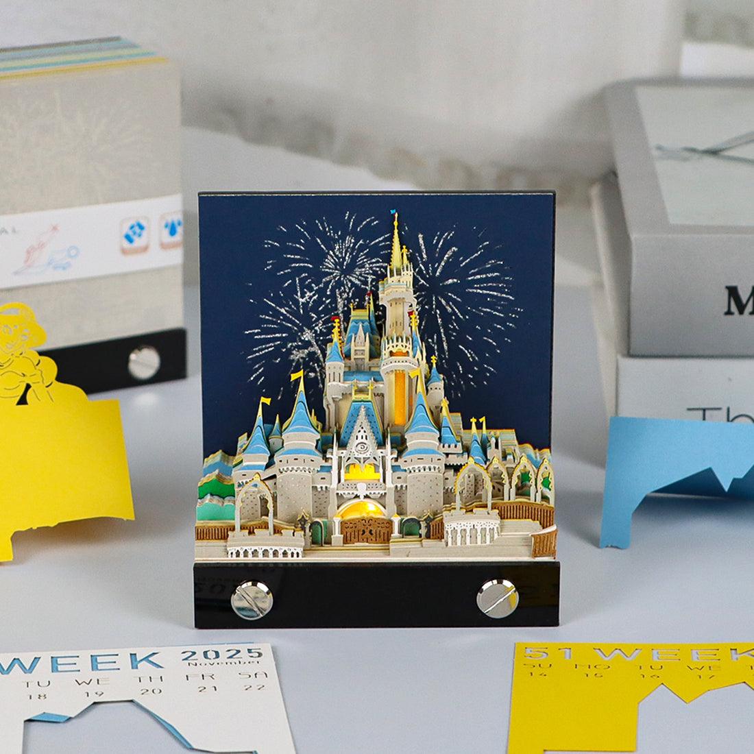 3D Art Memo Pad & LED Desk Calendar