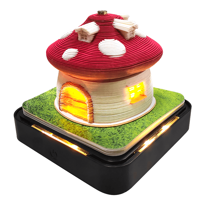 3D Art Memo Pad & LED Desk Calendar