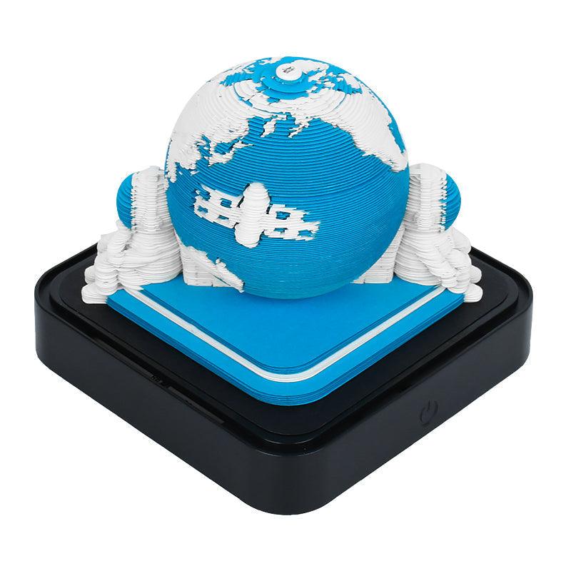 3D Art Memo Pad & LED Desk Calendar