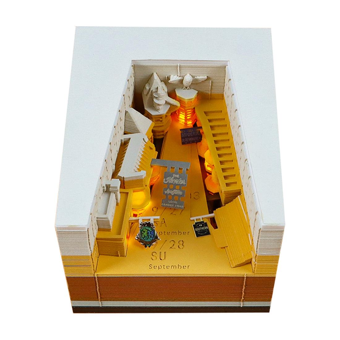 3D Art Memo Pad & LED Desk Calendar