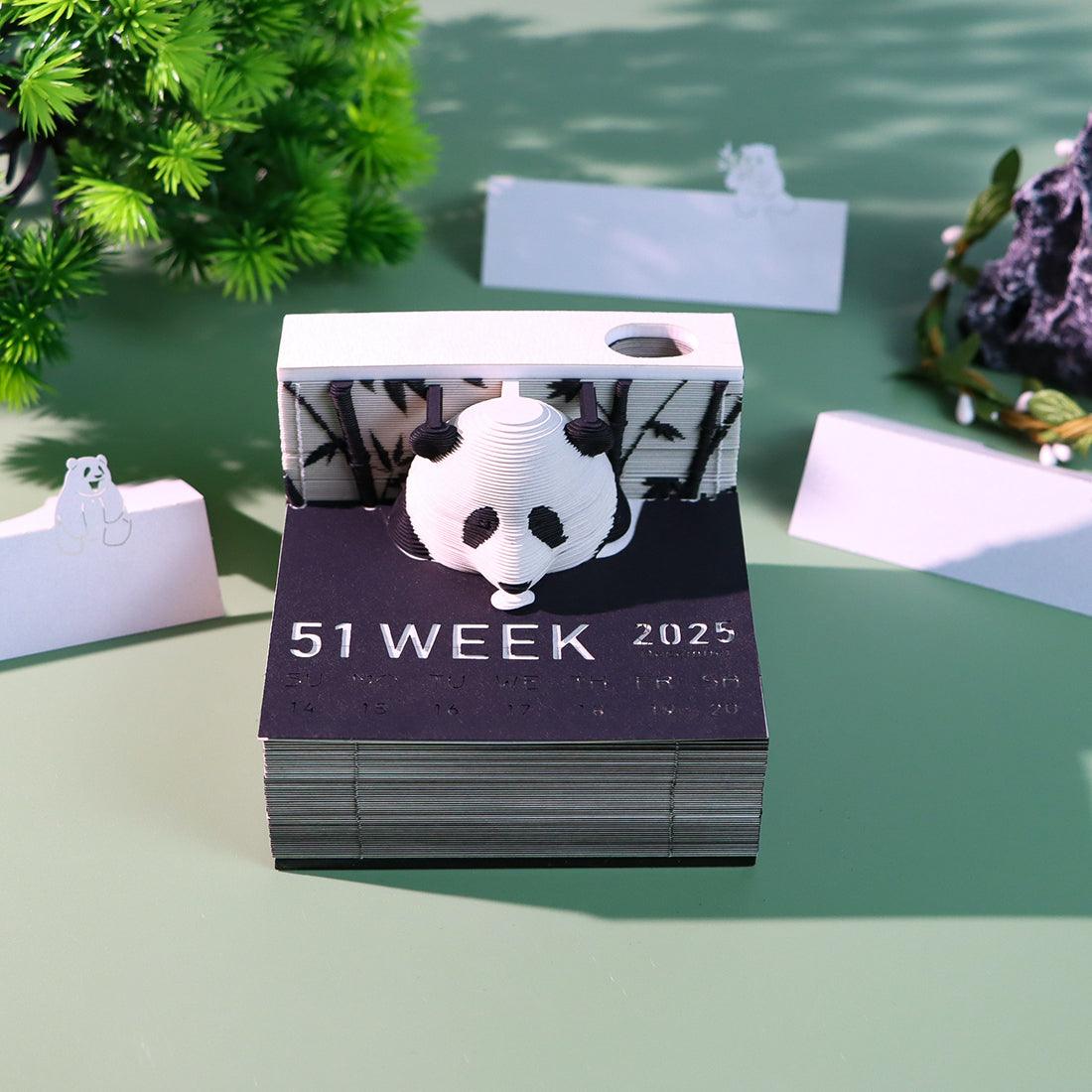3D Art Memo Pad & LED Desk Calendar