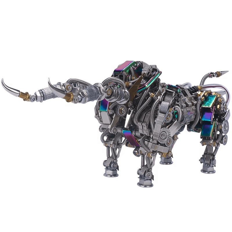 3D Metal Mechanical Bull Kit 1087 Pieces