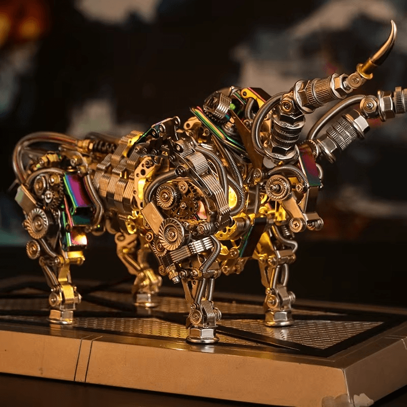 3D Metal Mechanical Bull Kit 1087 Pieces