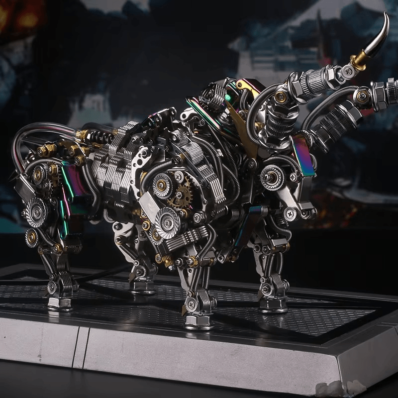 3D Metal Mechanical Bull Kit 1087 Pieces
