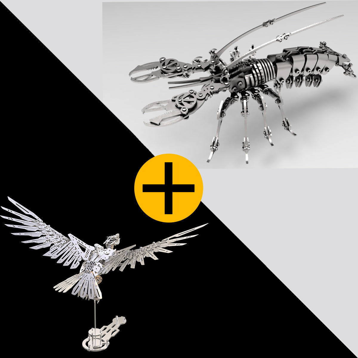 3D Metal Mechanical Eagle Model Kit