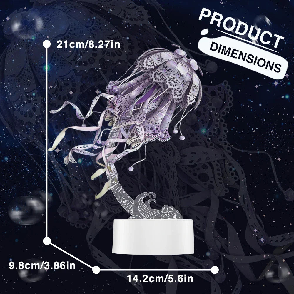 3D Metal Puzzle Jellyfish Kit, 61 Pieces