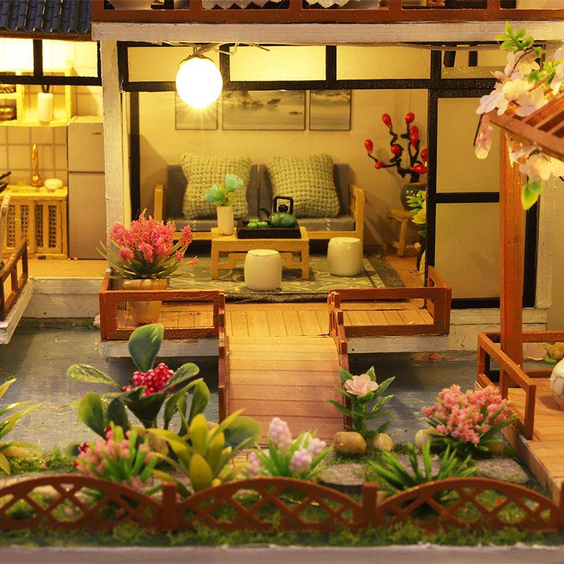 Bamboo Courtyard DIY Miniature Dollhouse Kit
