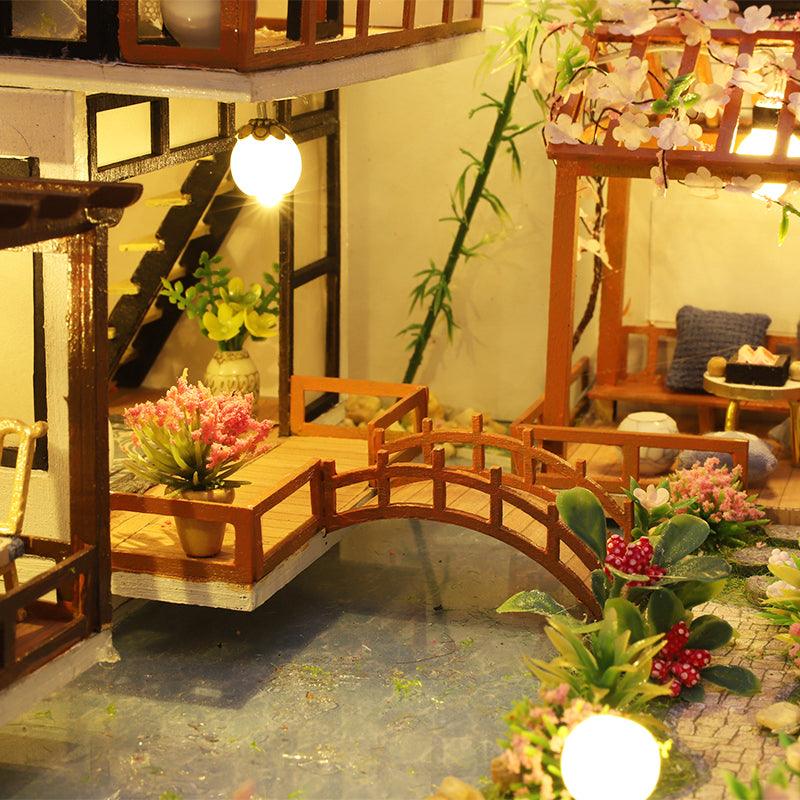 Bamboo Courtyard DIY Miniature Dollhouse Kit