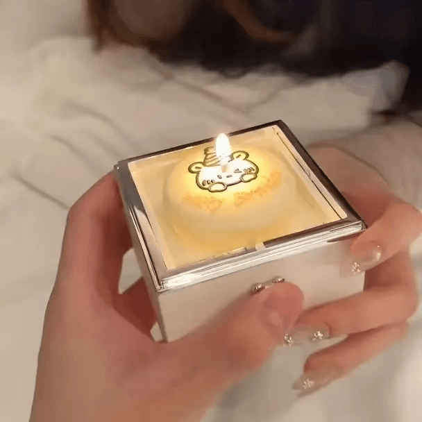 LED Bear Candle Ring Box for Proposals