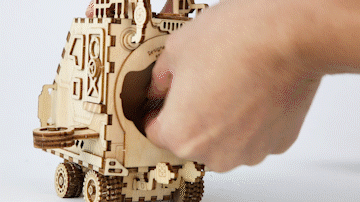 Cosmic Voyager Steampunk Spaceship Music Box