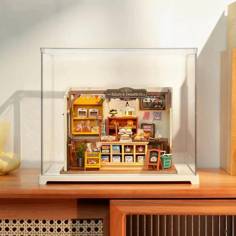 Miniature Dollhouse Display Case Dust Cover