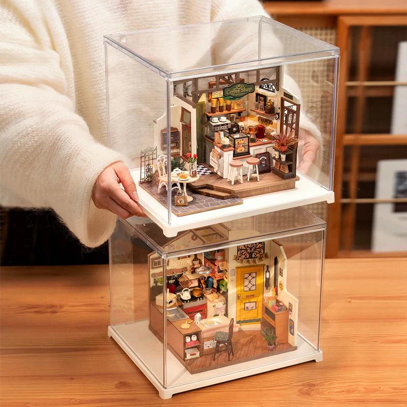 Miniature Dollhouse Display Case Dust Cover