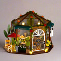 Garden Cafe DIY Miniature Dollhouse Kit