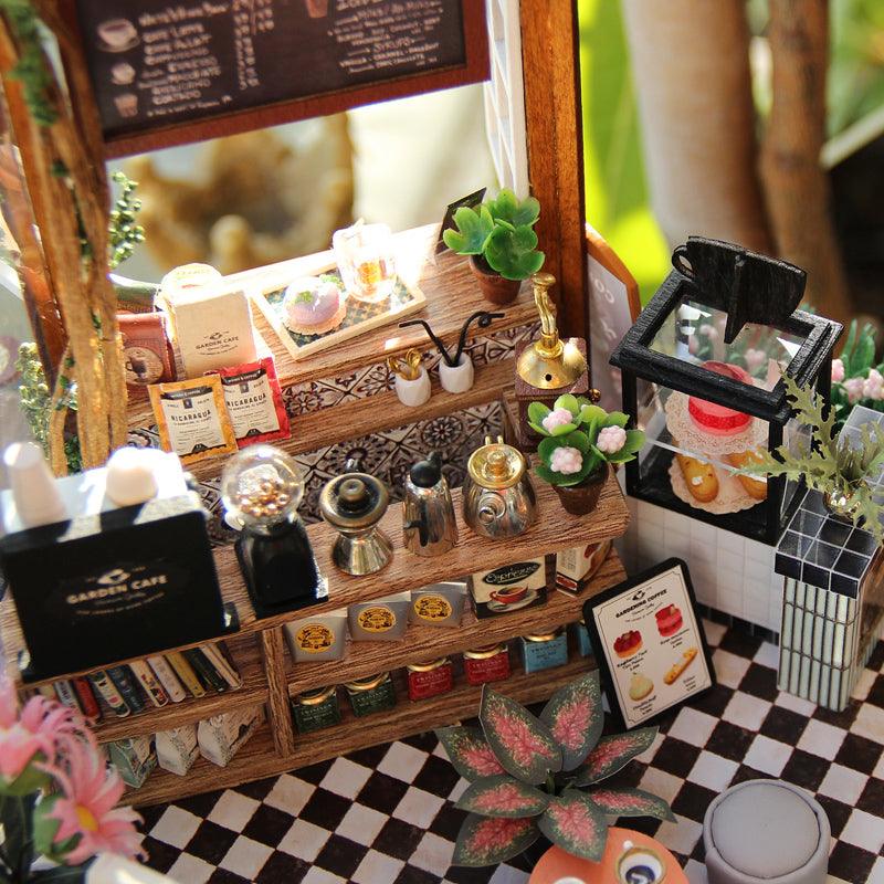 Garden Cafe DIY Miniature Dollhouse Kit
