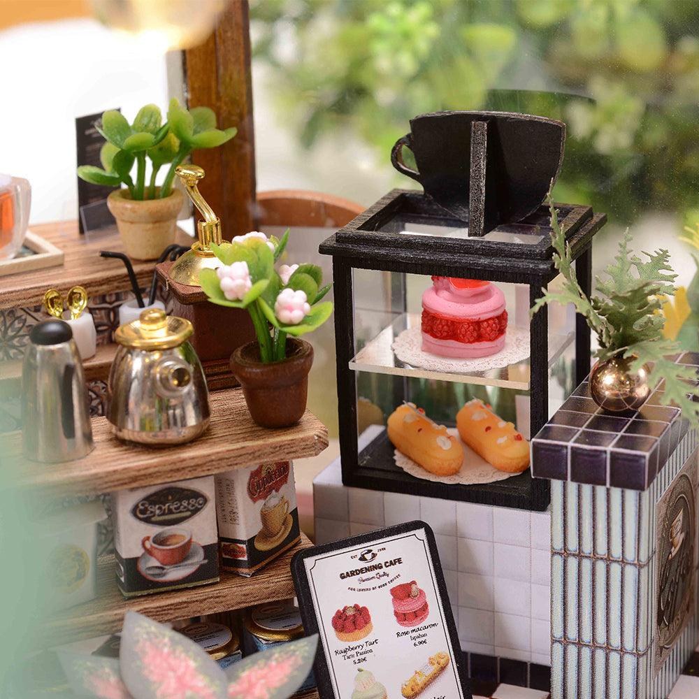 Garden Cafe DIY Miniature Dollhouse Kit