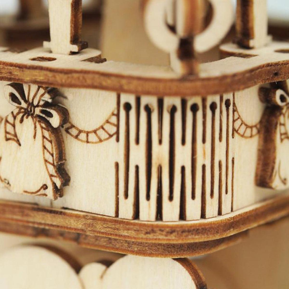 Wooden Hot Air Balloon 3D Puzzle Kit