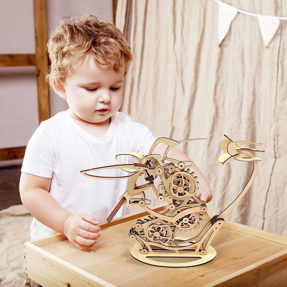 Kinetic Hummingbird Wooden Sculpture Kit