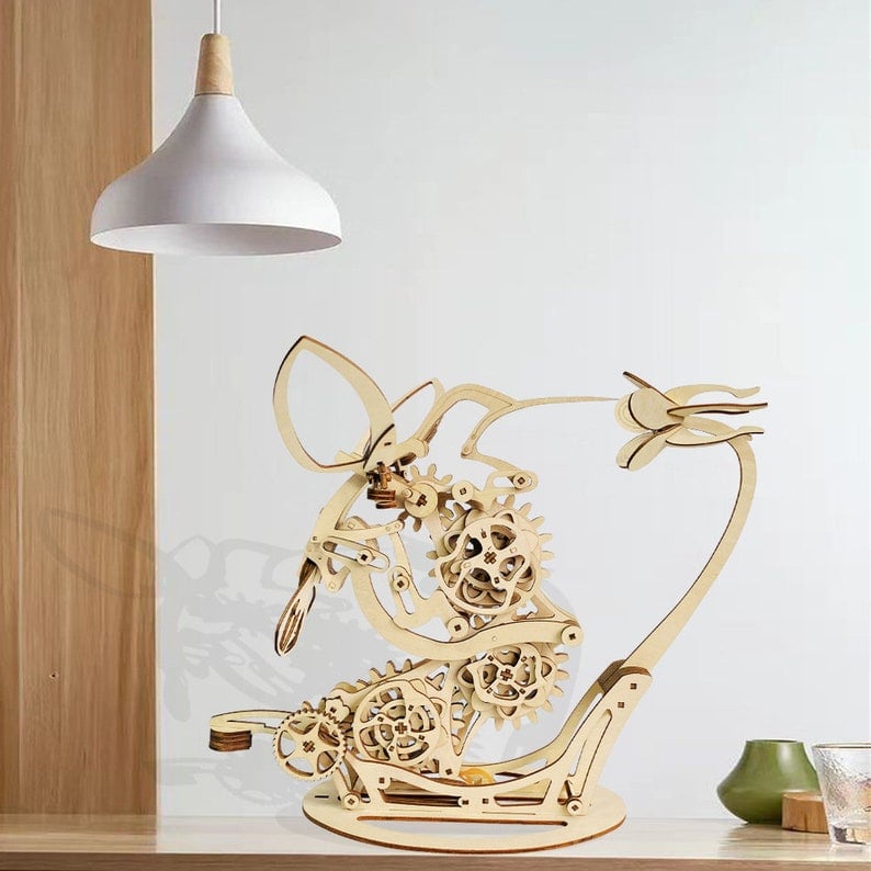 Kinetic Hummingbird Wooden Sculpture Kit