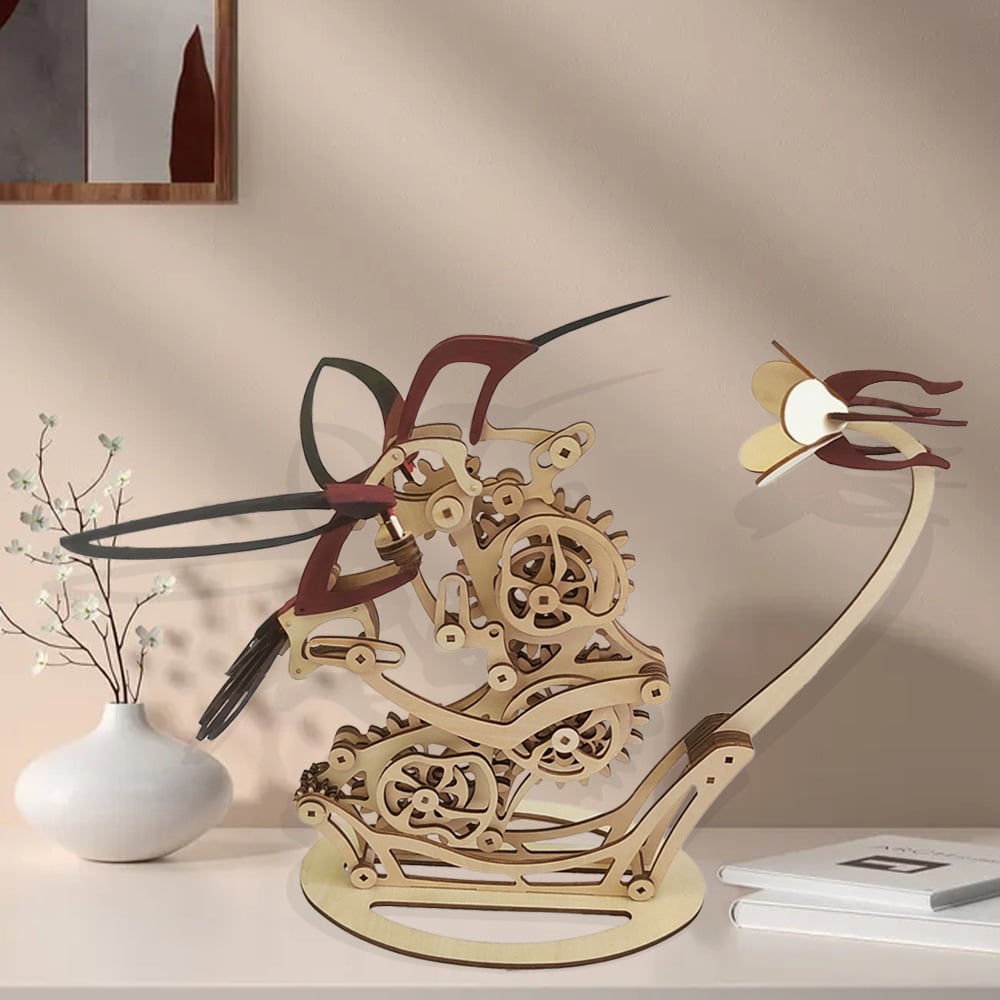 Kinetic Hummingbird Wooden Sculpture Kit