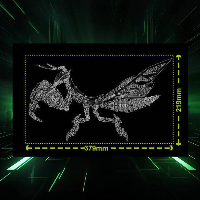 Luminous Mantis 3D Metal Model Kit with LED
