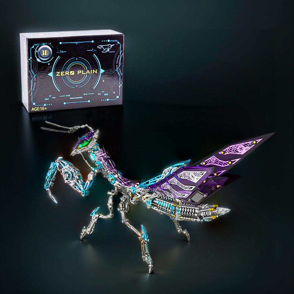 Luminous Mantis 3D Metal Model Kit with LED