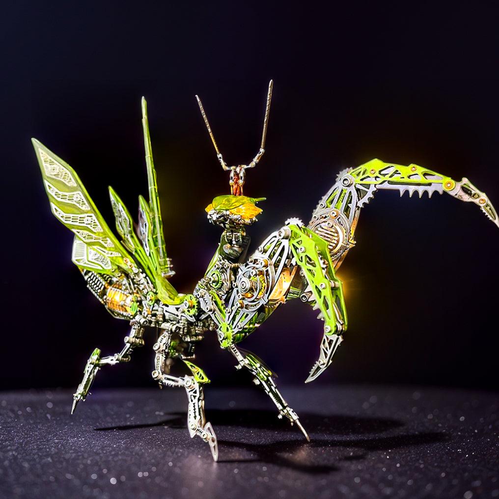 Luminous Mantis 3D Metal Model Kit with LED