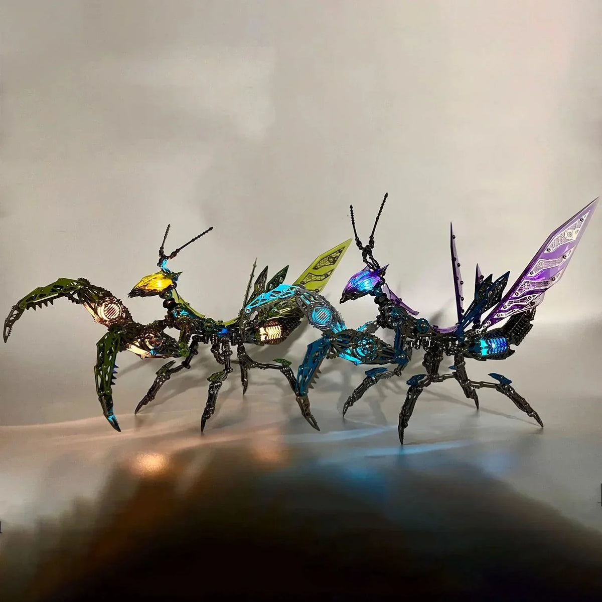 Luminous Mantis 3D Metal Model Kit with LED