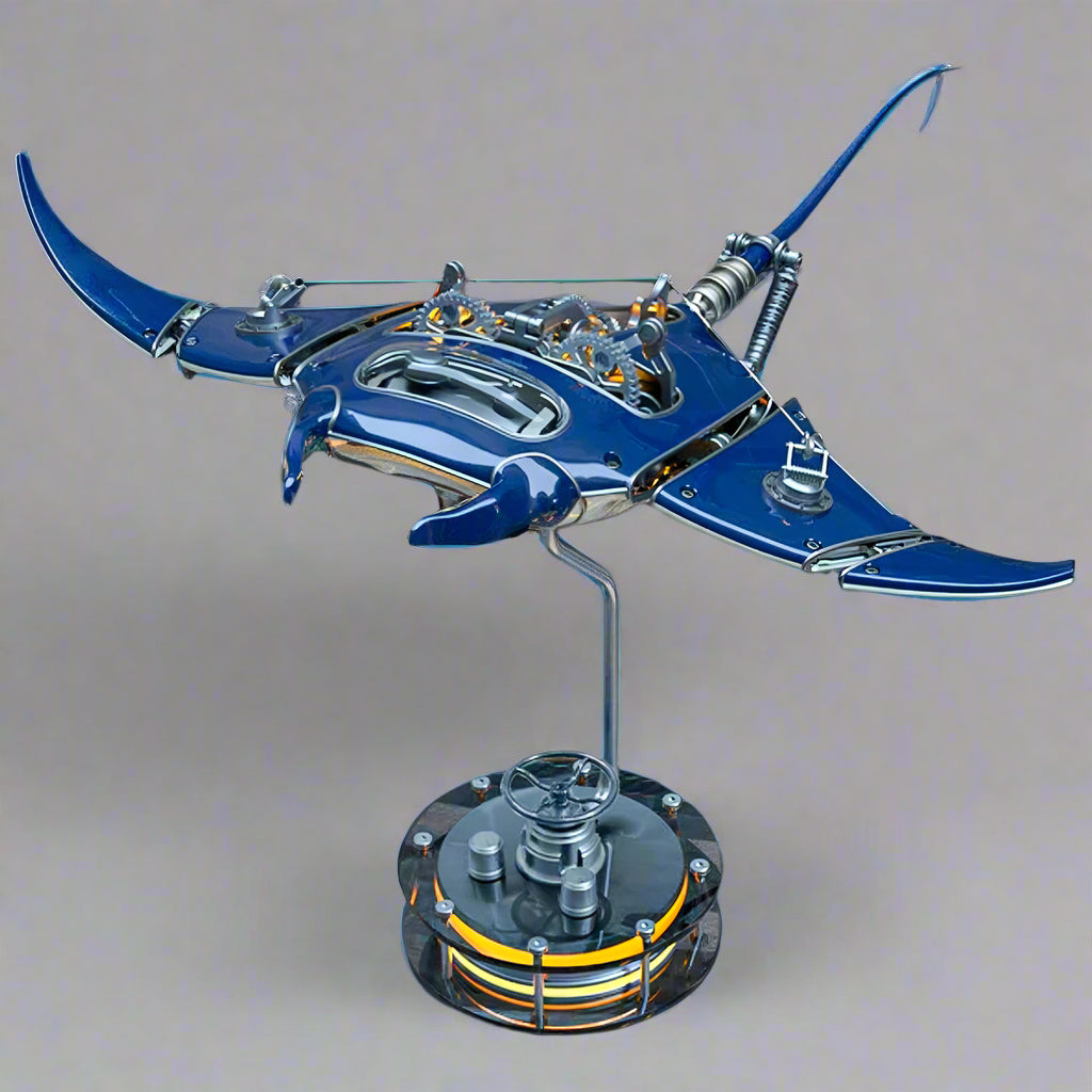 Manta Ray 3D Metal Model Kit with LED Lights