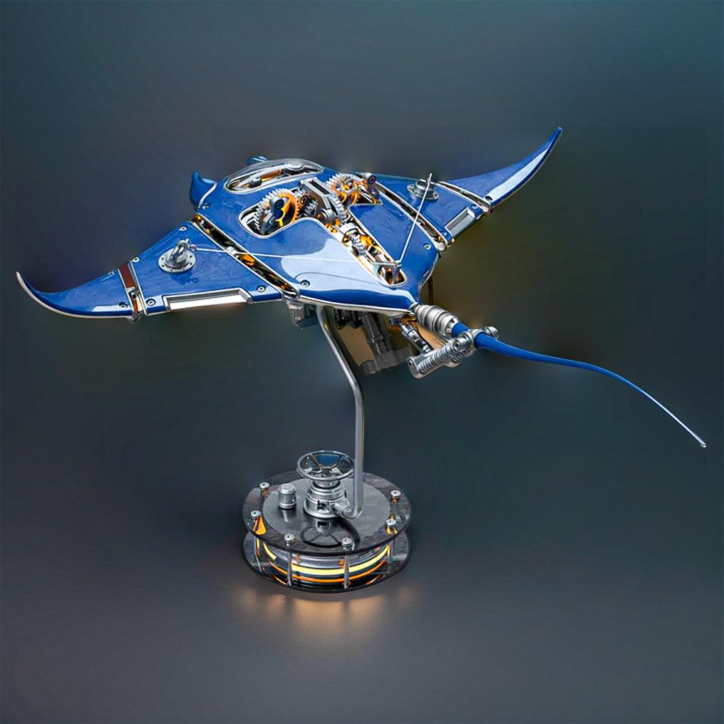 Manta Ray 3D Metal Model Kit with LED Lights