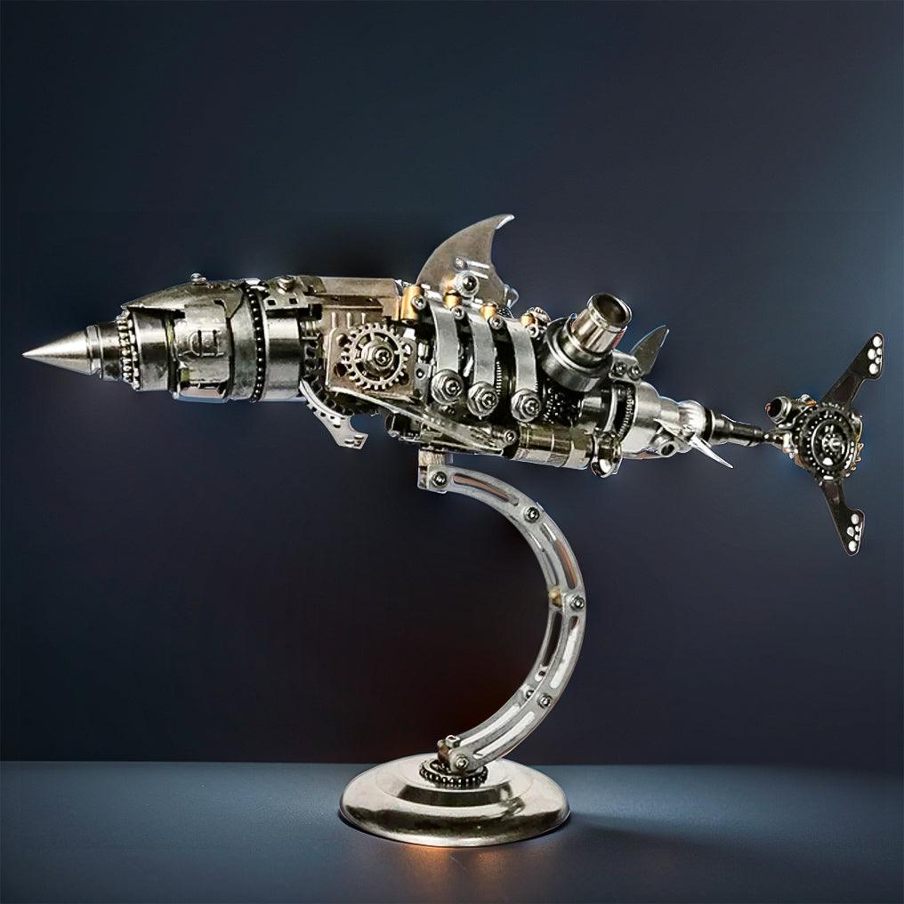 Mechanical Shark 3D Metal Model Kit, 209 Pcs