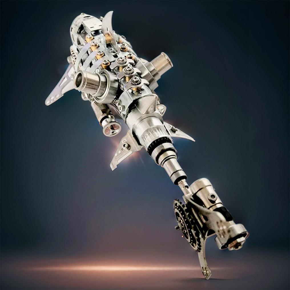 Mechanical Shark 3D Metal Model Kit, 209 Pcs