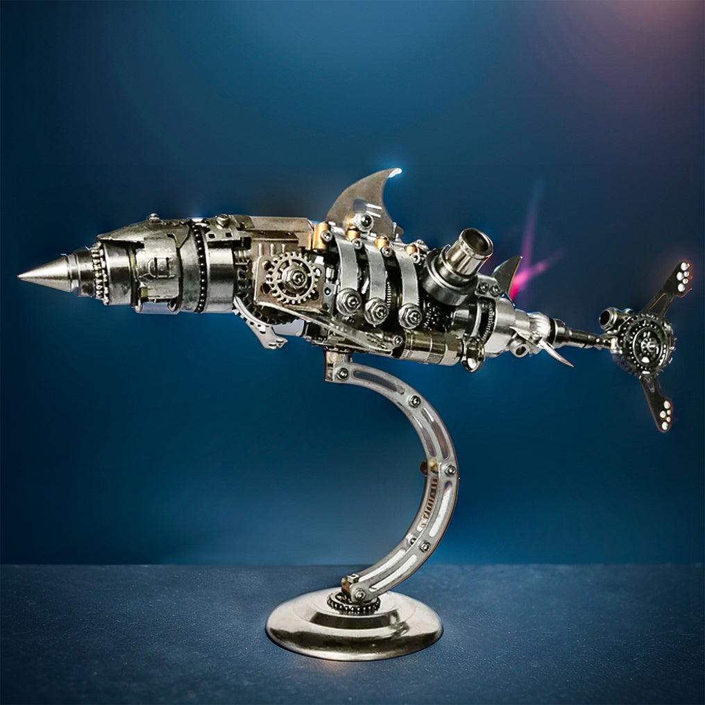 Mechanical Shark 3D Metal Model Kit, 209 Pcs