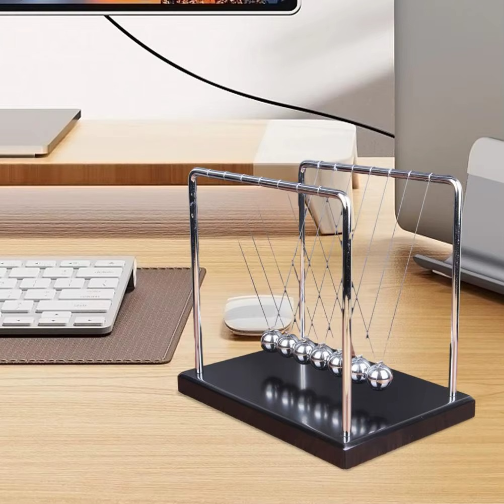 Newton's Cradle Desk Physics Demonstrator