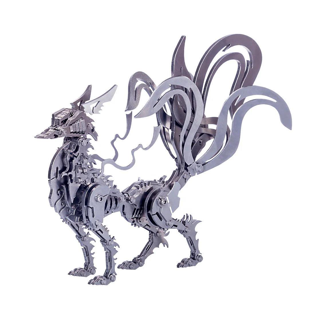 3D Metal Nine-Tailed Fox Puzzle Model Kit