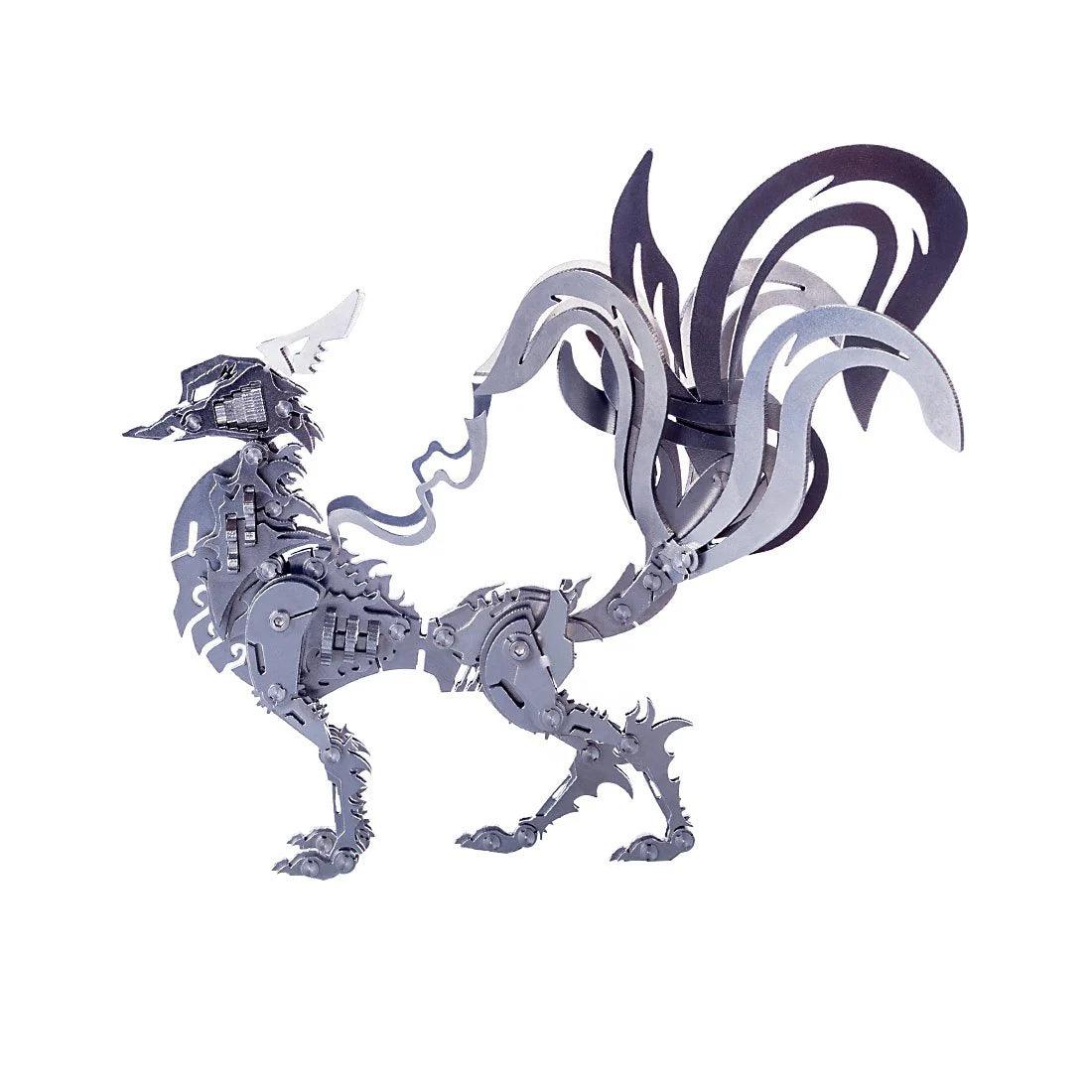 3D Metal Nine-Tailed Fox Puzzle Model Kit