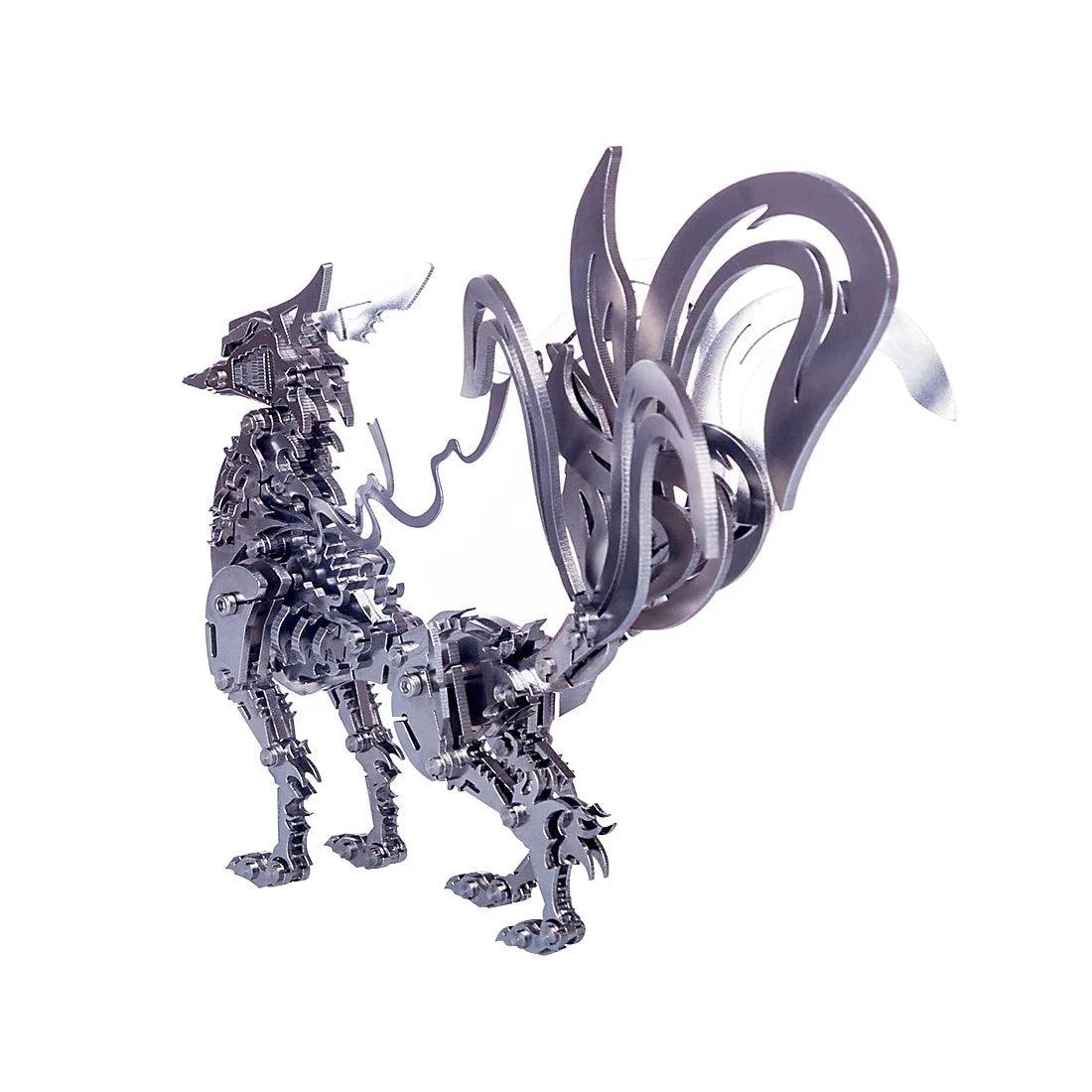 3D Metal Nine-Tailed Fox Puzzle Model Kit