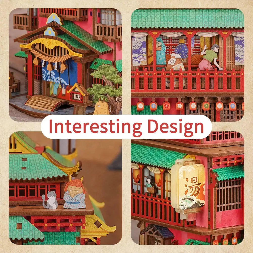 Onsen Saga 3D Wooden Puzzle Storage Box
