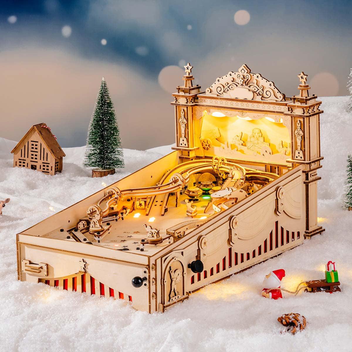 3D Pinball Machine Wooden Puzzle Kit