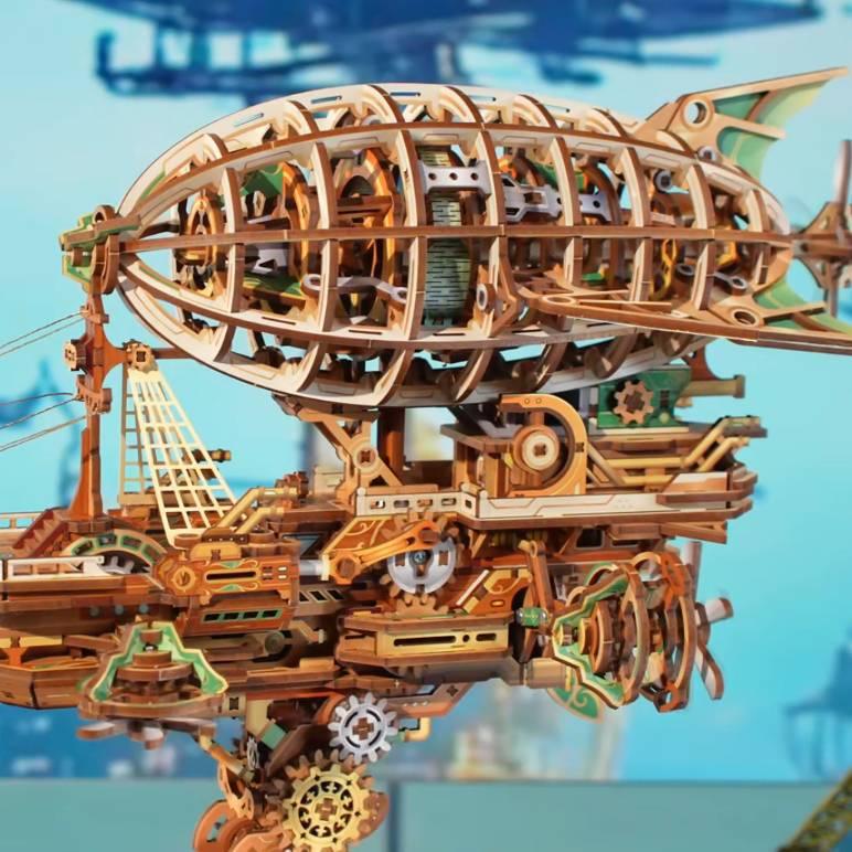 Sailing In Fog 3D Wooden Airship Puzzle