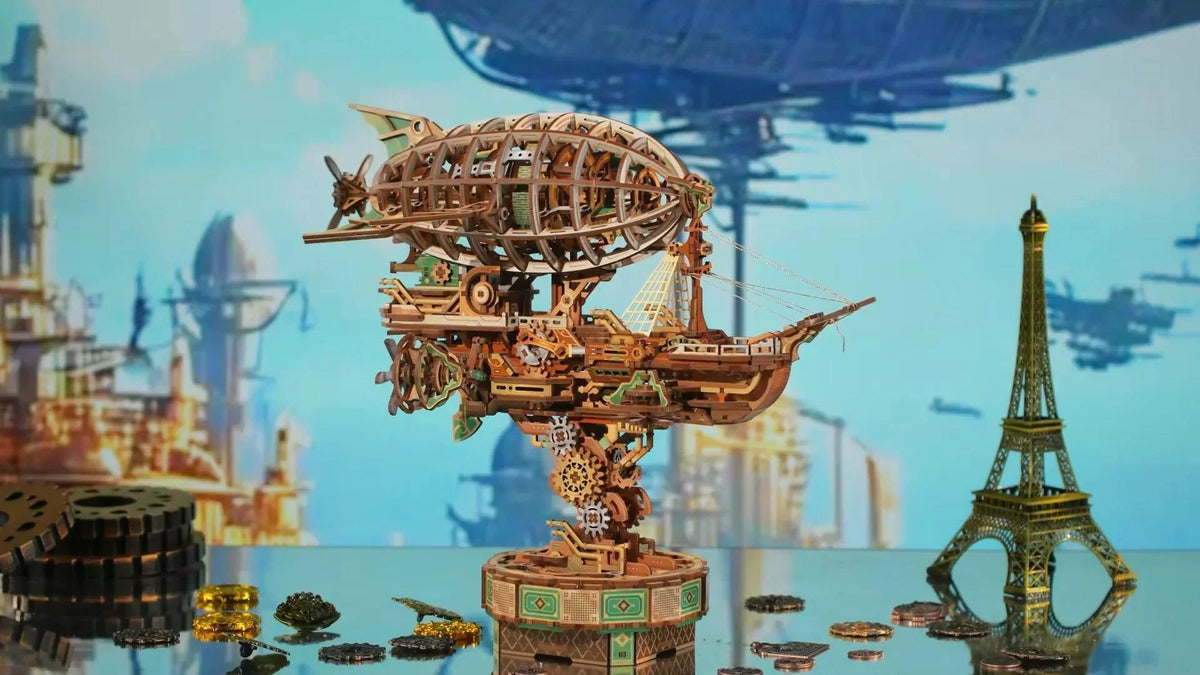 Sailing In Fog 3D Wooden Airship Puzzle
