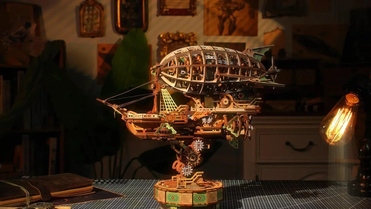 Sailing In Fog 3D Wooden Airship Puzzle