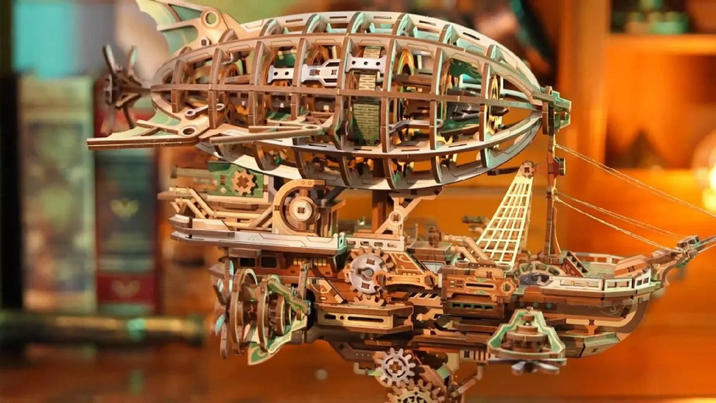 Sailing In Fog 3D Wooden Airship Puzzle