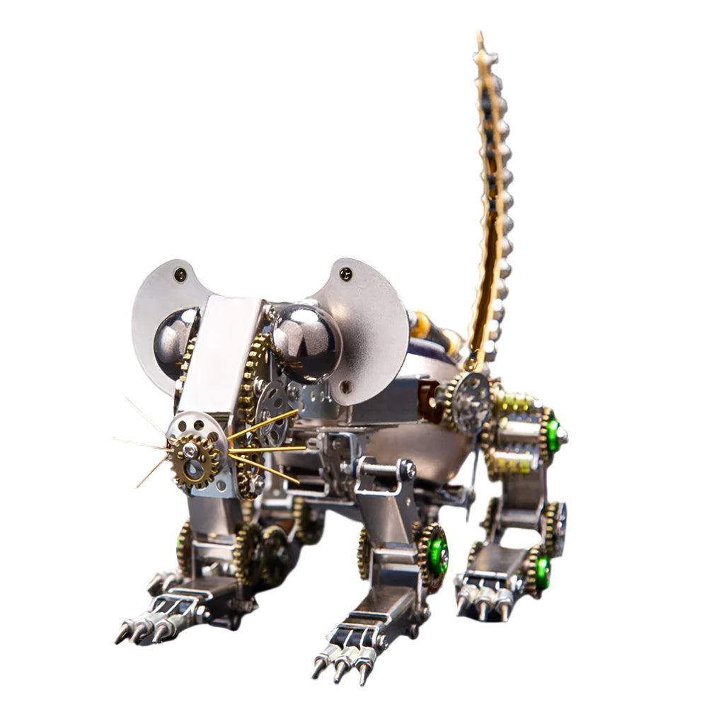 Steampunk Metal Mouse 3D Puzzle Kit 525 Pcs