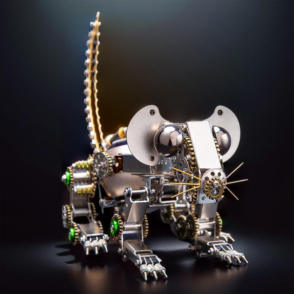 Steampunk Metal Mouse 3D Puzzle Kit 525 Pcs
